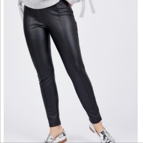 Catherine Malandrino Pants - Catherine Malandrino Faux Leather Polyurethane  Stretch Pants Size Large